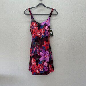 Alaskan Hardgear by Duluth Trading Lost Lake Floral Swim Dress Womens sz 16 NEW